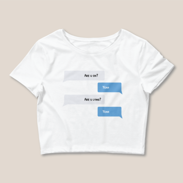 Series 1 – Mental Health | Women’s Crop Tee | Are u ok?