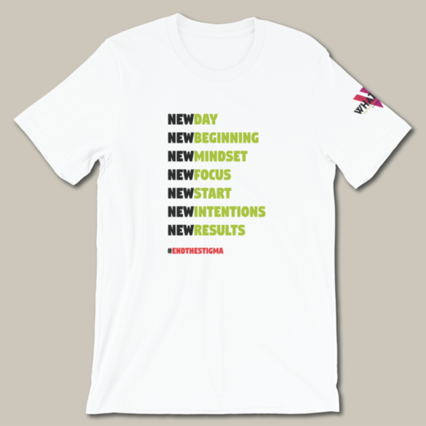 Series 1 – Mental Health | Short-Sleeve Unisex T-Shirt | New Day, New Results