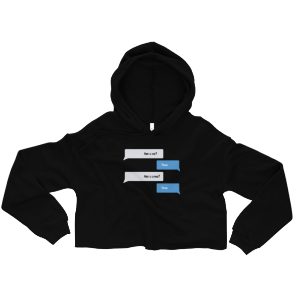 Series 1 - Mental Health | Womens Crop Hoodie | Are u ok?